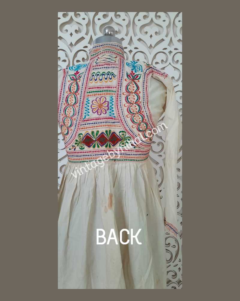 Vintage Indian Hand Embroidered Menâ€™s Rabari Kediyo